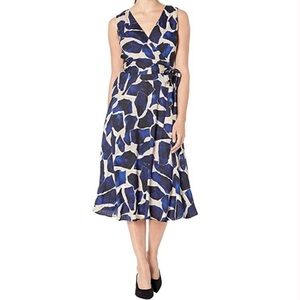 Tahiri Midi Crossover Sleeveless Dress